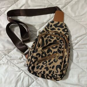 Leopard print purse
